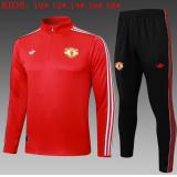 Chándal Manchester United 2025/26 (Red Half Zipper) - NIÑOS